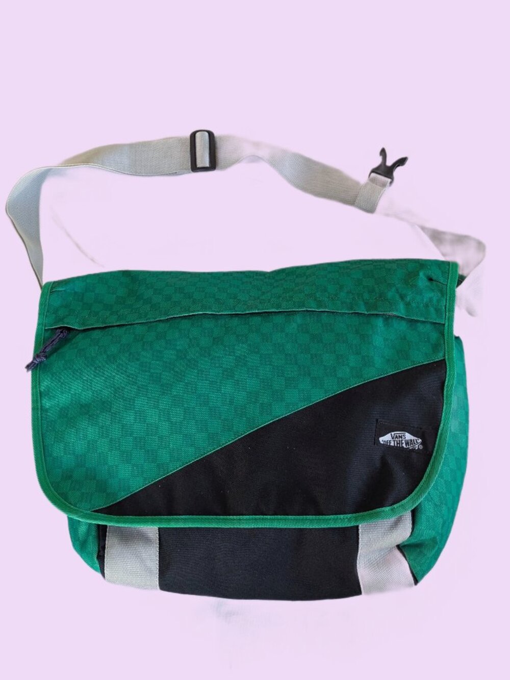 Vans Off the Wall - Green Nylon Messenger bag